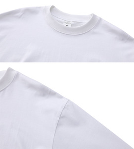 Factory Wholesale 100% Cotton <b>Long</b> <b>Sleeve</b> <b>T</b>-<b>Shirt</b> Custom Logo Heavyweight 280GSM Drop Shoulder Plain <b>Men</b> Streetwear Top <b>T</b> <b>Shirt</b> - Product Image 3