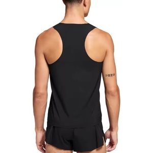 <span class=keywords><strong>Camiseta</strong></span> Deportiva sin Mangas para Hombre <span class=keywords><strong>de</strong></span> Nailon y Spandex <span class=keywords><strong>de</strong></span> Secado Rápido para Maratón, Transpirable y sin Costuras, Personalizada para Carreras y Gimnasio - Product Image 3