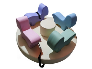 Vui vẻ đi vòng mềm chơi trong nhà sân chơi sóc <span class=keywords><strong>Carousel</strong></span> điện <span class=keywords><strong>mini</strong></span> vui vẻ đi vòng - Product Image 5