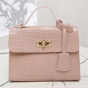 Bolso de mensajero con cadena para mujer, patrón de piedra, patrón de piel de serpiente, cierre de moda, bolso de hombro para mujer, bolso de estilo nuevo - Product Image 1