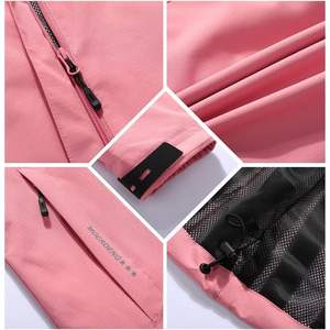 Moerdeng Chaqueta impermeable para mujer, ligera, con capucha, para senderismo al aire libre, viajes, color rosa - Product Image 6