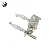 Système d'échappement SC Hetu Excellent compatible avec Ferrari F430 4.3L 2005-2009, Downpipe + Catback Tuning avec silencieux Valvetronic