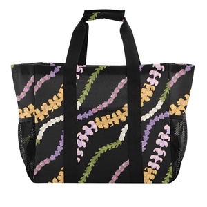 Hawaii Puakenikeni Custom <b>Extra</b> <b>Large</b> Foldable Laundry Tote Collapsible Storage Basket for Dirty Clothes Utility Tote Bag - Product Image 2