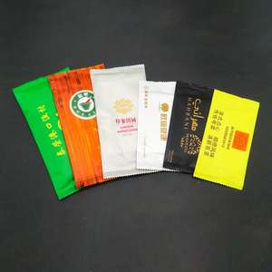 Custom Printed Disposable Cleaning Wet <b>Wipes</b> <b>Hand</b> Mouth Single Piece Restaurant Nonwoven Cleansing Wet Tissue with logo - Product Image 5