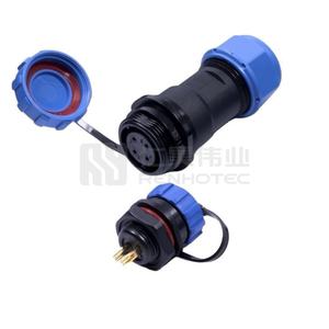 Konektor Baterai Mobil Tipe Crimping Sekrup Mur Belakang Jantan/Betina IP68 Tahan Air SP13-<span class=keywords><strong>2</strong></span>-core/<span class=keywords><strong>3</strong></span>-core/4-core - Product Image 6