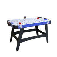 Table de jeu de hockey sur air neuve de 54 pouces pour adultes et enfants, avec marqueur LED, son intégré, design MDF élégant pour table