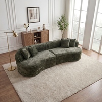 Canapé modulaire compressé sans structure de 114 pouces pour salon, chambre et appartement – Idéal pour le dropshipping local aux États-Unis