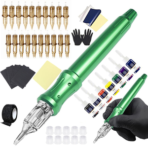 Kit de Pluma Manual para Tatuajes con Agujas de Cartucho, Juego de Herramientas para Tatuajes Corporales, Suministros para Tatuajes Artísticos - Product Image 2
