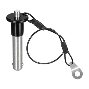 Perni di bloccaggio a sfera all'ingrosso, 304 in acciaio inox con impugnatura a pulsante di bloccaggio a scatto rapido con filo da 24cm - Product Image 1