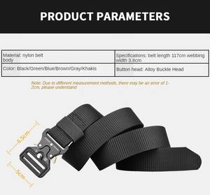 Ceinture tactique Chasse Randonnée Combat Sports Ceinture Sangle Boucle en alliage métallique Ceintures de défense - Product Image 3