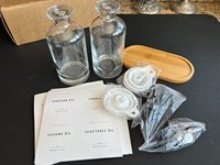 Distributeur d'huile d'olive et de vinaigre de haute qualité 2023, distributeur de sirop de café, bouteille en verre avec bec verseur lesté