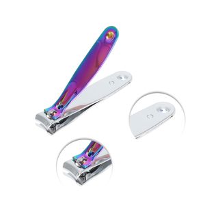 Prix direct usine Nouveauté Coupe-ongles moyens pour doigts et orteils en acier au carbone plaqué or, durables et portables - Product Image 3