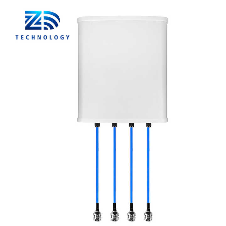 5G New product  Lte 4 Port Omni Directional Panel Antenna 4x4 MIMO indoor Wide band 617 - 6000MHz with 4.3-10 female connector
