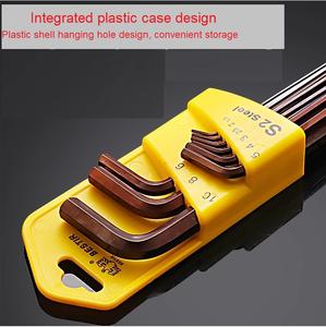 Juego <span class=keywords><strong>de</strong></span> destornilladores <span class=keywords><strong>de</strong></span> llave hexagonal <span class=keywords><strong>de</strong></span> punto <span class=keywords><strong>de</strong></span> bola <span class=keywords><strong>de</strong></span> brazo largo <span class=keywords><strong>de</strong></span> alta calidad, 9 Uds., tratamiento térmico general <span class=keywords><strong>de</strong></span> acero S2 <span class=keywords><strong>de</strong></span> alta resistencia - Product Image 5