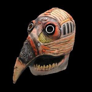 Masques d'Halloween pour fête, <span class=keywords><strong>masque</strong></span> chirurgical en latex pour le visage entier avec motif lune et lumière, thème d'Halloween effrayant - Product Image 6