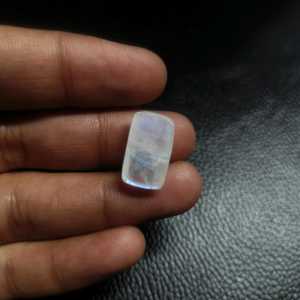 Premium Natural <b>Rainbow</b> Moonstone Cabochon 18x11mm <b>Light</b> Jewelry Making OEM Exporter Manufacturer India - Product Image 2