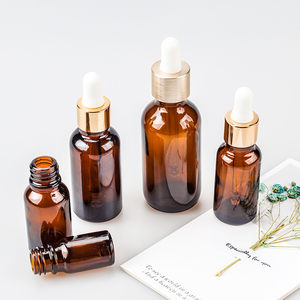 15ml 30 ml 60 ml 120 ml 1/2oz 1oz 2oz 4oz Amber Boston Essential Oil Bottle Round Glass Dropper Bottles With Plastic Dropper