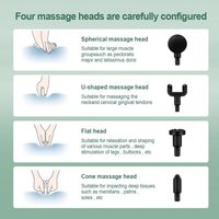 Pistolet de massage portatif silencieux à percussion, mini masseur de voyage pour le corps entier, soulagement des douleurs musculaires profondes du dos