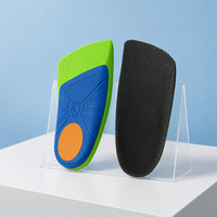 Semelles orthopédiques personnalisées avec soutien à cinq points, correction de la voûte plantaire, amortissement des chocs, demi-semelles en EVA pour un usage quotidien
