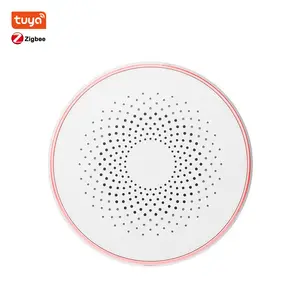 LEDEAST SA03 Phone Remote control Tuya Home Security Smart Zigbee Sound Alarm Siren System with Strobe Lights