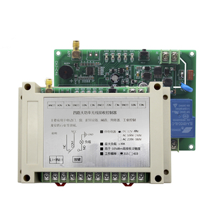 Thông minh nhiều DC12-/24V DC220V-380V 30A 433 Mhz 4CH không dây Relay RF điều khiển từ xa chuyển đổi Receiver + Transmitter - Product Image 1