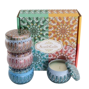 Luxury Fragrance <strong>Round</strong> Metal Tin Box White Scented <strong>Candles</strong> Private Label Gift Box Jar - Product Image 4