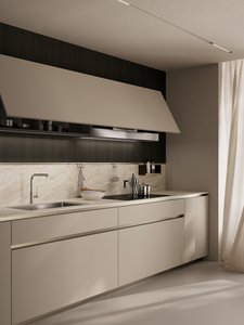 Mueble de Cocina Moderno con Puerta y Panel de MDF en Acabado Gris Claro para Uso en Hogares Contemporáneos - Product Image 4