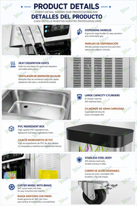 Machine à glaces et sorbets De Helados Gelato a Glace Soft Double Compresseur MQL20N Haute Capacité – Produit jusqu'à 25-28 litres par heure pour les professionnels - Product Image 3
