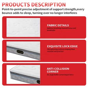 XUDAN High Quality Contemporary Independent Spring Pillow Top Knitted Fabric Mattress King Size Hotel Bedroom Home Colchones - Product Image 5