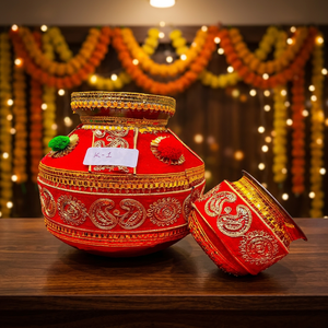Wedding Colorful Decorative Pots Designs Wedding Pots Indian Wedding Pots /Matka From India - Product Image 1