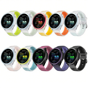 Forwelleny Bracelet de sport intelligent en silicone transparent élastique et respirant 18mm 20mm 22mm pour <span class=keywords><strong>Garmin</strong></span> Forerunner570 3 couleurs - Product Image 3