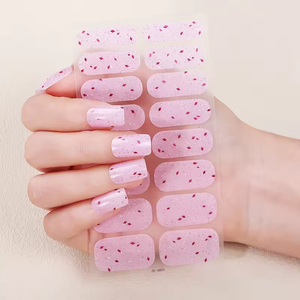 Autocollants pour <span class=keywords><strong>ongles</strong></span> non toxiques à paillettes dégradées auto-adhésifs, 16 bandes, pour célébrations adolescentes - Product Image 6
