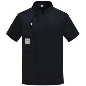 Uniformes de chef pour hommes, chemise de cuisinier, blouse, veste de travail de cuisine de restaurant, vêtements de travail de <span class=keywords><strong>boulangerie</strong></span>, uniforme respirant, veste de chef serveur - Product Image 2
