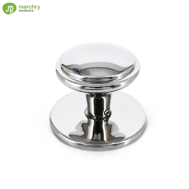 Big Base Door Knob Stainless Steel Polish Bedroom Door Knob