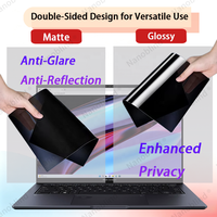 Filtre de confidentialité bidirectionnel PET facile à installer, anti-reflet, anti-espionnage, protection contre la lumière bleue pour ordinateurs portables Lenovo/HP/ASUS/Acer