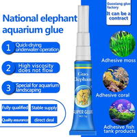 Colle pour plantes d'aquarium JXY 01 pour mousse et corail, adhésif sous-marin haute viscosité pour la fixation de l'aménagement aquatique, performance 5G