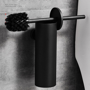 Porte-<span class=keywords><strong>brosse</strong></span> de toilette en acier inoxydable noir, <span class=keywords><strong>brosse</strong></span> de nettoyage pour salle de bain, <span class=keywords><strong>brosse</strong></span> de toilette murale - Product Image 5
