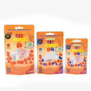 Sacs personnalisés pour bonbons, sacs en aluminium alimentaire, sachets refermables à fermeture éclair, sachets en mylar, sachets debout avec fenêtre - Product Image 3