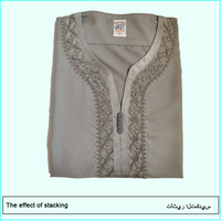 Thobe Marocain pour Hommes en Gros - Vêtement Islamique à Manches Courtes, Couleur Unie, Kaftan, Jubba, Tenue Musulmane en Vente