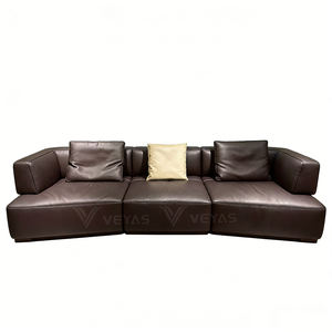 Sofá Seccional de Tres Plazas de Cuero Genuino Moderno de Alta Gama con Forma de S, Control Remoto Eléctrico para el Hogar, MOQ Bajo en Tendencia - Product Image 6