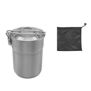 Vaisselle <span class=keywords><strong>universelle</strong></span> en acier inoxydable pour randonnée pique-nique camping-ustensiles de cuisine tasses de voyage avec casserole - Product Image 2