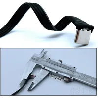 Câble d'extension USB 2.0 Type C vers Type C pour transfert de données, adaptateur 90°, câble plat USB-C FPC FPV 2A 5CM-100CM
