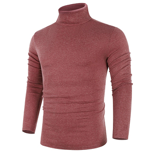 Maglione Pullover lavorato a maglia collo alto <span class=keywords><strong>Slim</strong></span> Fit da <span class=keywords><strong>uomo</strong></span> in cotone OEM e ODM personalizzato autunno inverno fabbrica - Product Image 3