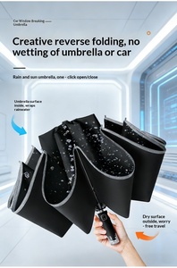 <span class=keywords><strong>Parapluie</strong></span> d'urgence YX automatique à trois plis pour briser les vitres de voiture, double usage soleil-pluie - Product Image 6