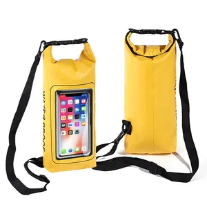 Nuevo producto PVC Dry Fashion Laser Colorful Mochila Bolsa de transporte IP68 Bolsa flotante impermeable Roll Top Dry Bag 2L