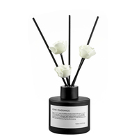 Diffuseur de parfum d'ambiance longue durée à l'huile essentielle, ensemble de diffuseurs à roseaux en verre 100 ml, fait à la main
