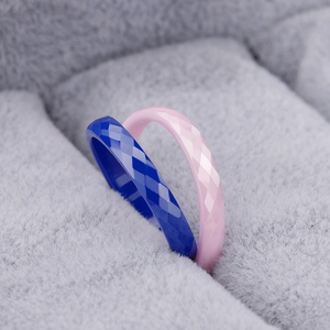 OAHLAN Gioielli alla Moda, Anelli in Ceramica Sfaccettati Personalizzati da 3mm in Viola, <span class=keywords><strong>Blu</strong></span>, Verde, Rosa e Bianco per Uomo e Donna, Fedi Nuziali all'Ingrosso - Product Image 6