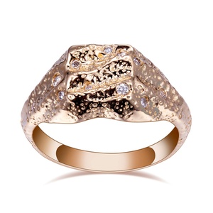 Anillo de Joyería para Mujer Messi, Oro Sólido de 14k con Diamante Natural, Estilo Vintage - Product Image 1