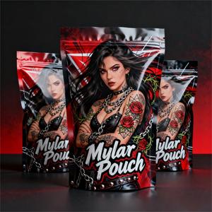 Bolsa de Almacenamiento de Alimentos Reutilizable con Cierre Hermético, Diseño de Calavera, Póker y Serpiente, Impresa a Medida en Fábrica - Product Image 3