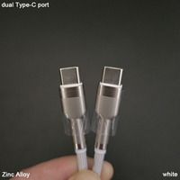 Cables USB Tipo C a USB Tipo C de Aleación de Zinc Reciclados, Promocionales y Publicitarios con Marca Personalizada
